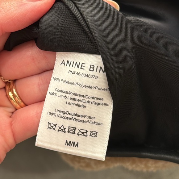 Anine Bing Ryder fur jacket size medium - Picture 9 of 17